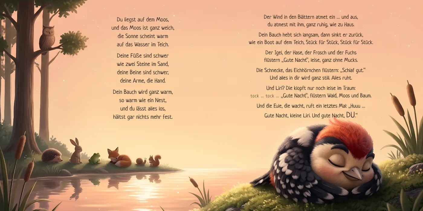Doppelseite: Traumreise am Teich